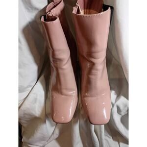 Bamboo Ankle Boots Pink Sz 8 Boho Festival Dance